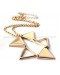 Golden Triangle Necklace